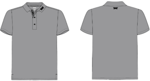 Men's Athletic Fit Tour Perfomance Polo steel P22-O2504_3