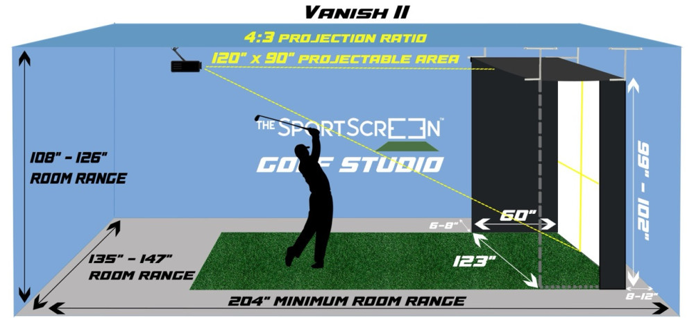 Golf Vanish 11 3.12 x 2.6 x 1.5 Mtr Remo  Q09-A0231