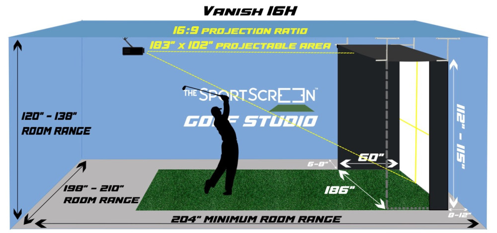 Golf Vanish 16H 4.7 x 2.9 x 1.5 Mtr Manu  Q09-A0236
